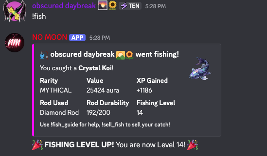 Aura Bot with fishing